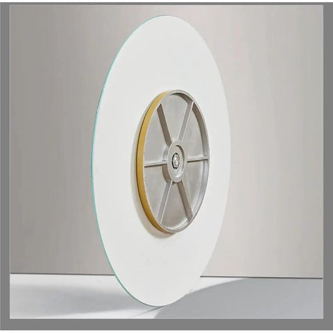 Tempered Glass Lazy Susan Turntable For Dining Tables, Heavy Duty Round Swivel Serving Tray, 38 Inch Diameter with Silent Bearing Center