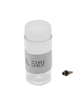 Replacement 0.5mm nozzle with container for Straight Shooting Dual Action Airbrush Spray Gun With Replacement Needles And Nozzles Portable Air Compressor Kit.