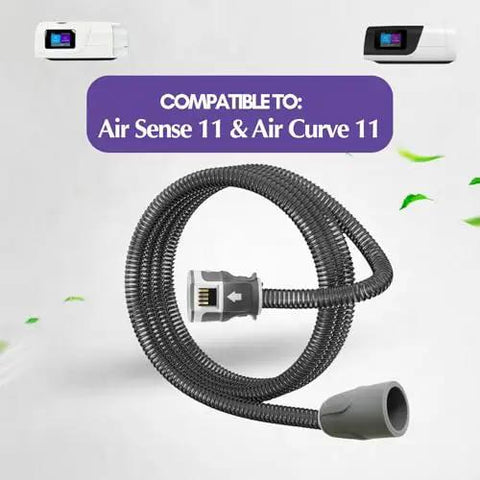 Climate Line Air Tube For AirSense 11 And AirCurve 11, 6 Foot S11 Hose with connectors, smart temperature control highlighted