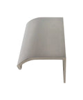 Side view of Nickel Plated Aluminum Alloy Curved Edge Finger Pulls For Cabinets And Drawers, 5.9 Inch Length, 30 Pcs