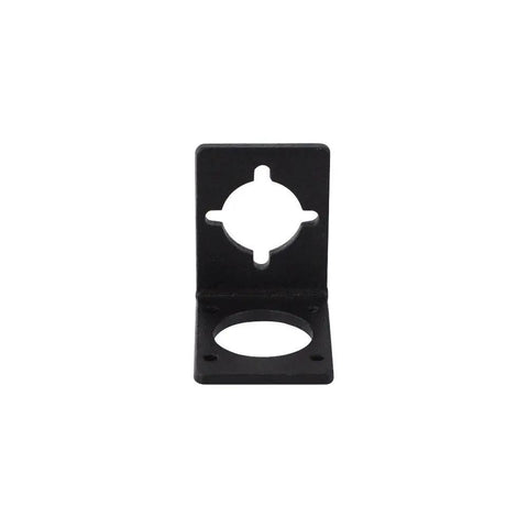 Geared Nema 11 Stepper Motor Mounting Bracket Made From Alloy Steel With Extra Four Mounting Holes ST M3 Beefed Up For Industrial Precision And Easy Mounting In CNC Robotics And Motion Control Projects, front view