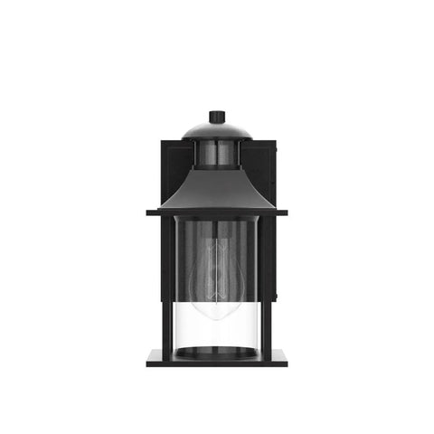 Outdoor Wall Lantern With Built In GFCI Outlets Waterproof Porch Light With Motion Modes No Fuss Anti Rust Exterior Wall Light