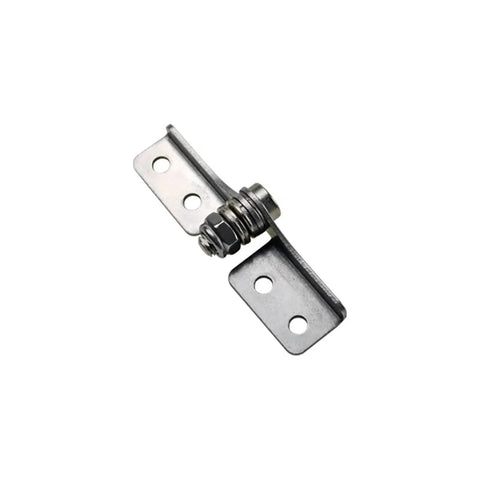 Stainless steel damping hinge with adjustable torque pivot and free stop (1 piece) for cabinet doors