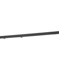 Dual Track Bypass Sliding Door Hardware Kit For Closet Doors, 5 Ft Aluminum Alloy System, front view of track, supports 150 lb per door.