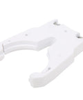 Rock Solid Premium HSK63F Cold Engraving Machine Clamp designed for CNC milling cutters, white tool holder, durable and precision-engineered.