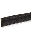 Close-up of 0.312 Inch Adjustable Astragal Replacement Pile Weatherstrip, 100 Foot Roll For Doors, fiber pile barrier detail.