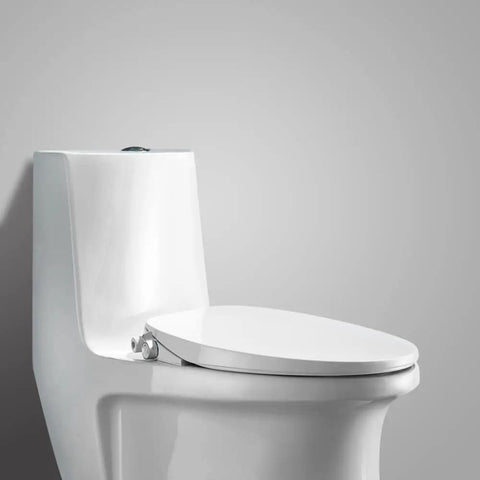 Non Electric Bidet Toilet Seat With Self Cleaning Retractable Nozzle For Elongated White Toilet Seats No Fuss Easy Installation And Adjustable Water Pressure CUPC Certified