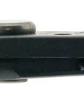 Side view of Precision Tweezer Nose Pliers with Radiused Non Marring Tips for Delicate Wire Under 1 Mil, sharp blue grip handle.