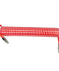 Seamless Install PU Air Compressor Hose Tube Flexible Spiral Pneumatic Tubing Orange Heavy Duty with quick connect fitting