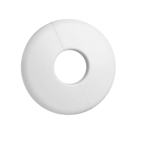 Foolproof Wall Split Flange For One Inch Pipe Cover White Abs Plastic Workhorse Grade Heavy Duty Crack Resistant Pipe Trim Four Pack Wall Hole Shield No Drama Setup