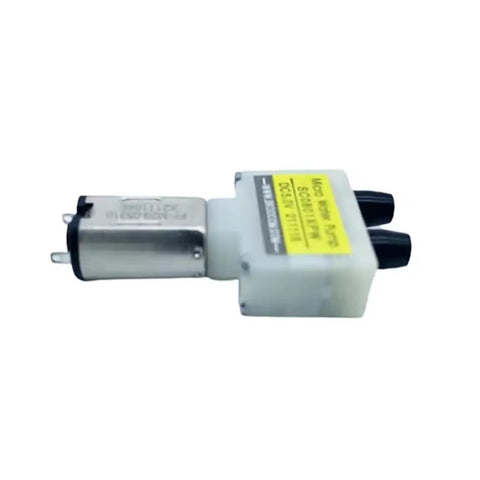 Heavy Duty Replacement Water Tank Pump Motor Compatible With Robot Vacuum Cleaners To Keep Your Floor Care Grind Locked And Pump A Smooth Steady Mist With Zero Fuss Quick Snap Fit, side view of motor.