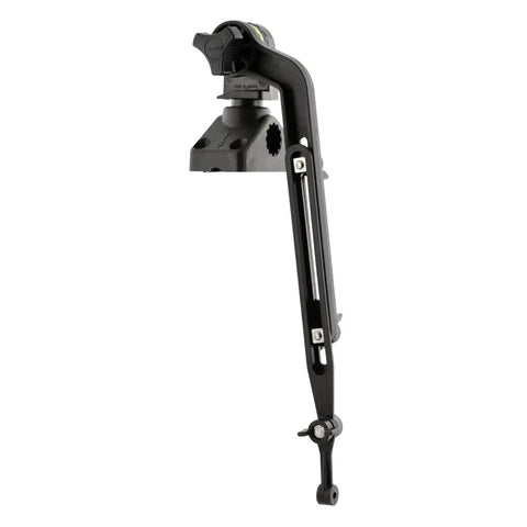 Transducer Mounting Arm For Kayak And SUP, 140 Series, Slip Disks Included, Fits All Post Mounts, Black, Beefy Aluminum Build, Easy On Easy Off For Boat Deck Transport, Transducer Not Included