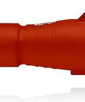 Heavy Duty Industrial Grade Pin And Sleeve Connector 30 Amp 480 Volt 2 Pole 3 Wire North American Style IP67 Watertight Red Plug