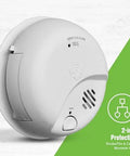 2 In 1 Smoke And Carbon Monoxide Alarm With Battery Power, Test And Silence Button, Real Talk Precision Detection, SMICO100