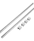 SBR20 1500mm Linear Guide Rail Kit With 4 SBR20UU Bearing Blocks for CNC Machines and Automated Equipment, chrome plated steel