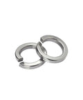 Heavy Duty Stainless Steel Spring Lock Washers Set M1.6 Through M27 Sizes, Pack Options 2 To 200 Pieces, Corrosion Resistant For Automotive