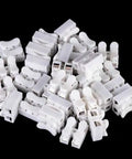 100 Piece CH2 Quick Connector Cable Clamp Terminal Block Push Type Spring Wire LED Kit For Easy Electronics Wiring Supports 0.5 To 2.5 Mm2 Wire Less Than 250V And 10A Durable PP PE Retardant Plastic