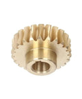 Copper Band Saw Gear 23T Transmission Gear For GFW5012 MBS115 15mm Hole 5mm Keyway 4x6in Replacement Part, angled view