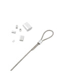 Bulletproof Aluminum Crimping Loop Sleeve With Secure Wire Rope Ferrule And Corrosion Resistant Oval Clip Cable Ties placed with wire.