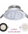 DWLANMLHYA LED Recessed Ceiling Lights 3W 6W 10W 14W 18W COB Spot in black and white options, featuring a round design and multiple LED bulbs.