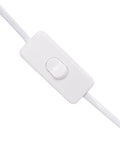 Close-up of a white power switch for Vertical Hydroponic Grow Tower Kit With Four Led Lamps Six Levels And Thirty Planting Points