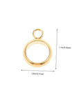 Top Shelf Go To Diy Jewelry Making Kit Featuring Stainless Steel Bail Bead Jump Rings And Polished Chrome Spacer Links For Custom Necklaces Bracelets And Artisan Creations gold bail bead with measurements 1.1cm x 0.8cm