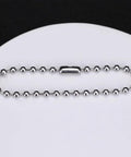 Close-up of 5 Meter Beaded Stainless Steel Roller Blind Chain With 12 Connectors Ball Chain Extender For Roller Blinds And Extensions