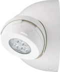 LED Emergency Light With Dual Adjustable Heads, Wall Or Ceiling Mount, UVOLT White Housing, 90 Minute Backup Power