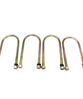 Rear U Bolt Kit With Mounting Hardware For Pajero Montero V32 L200 K64 K74 K75 1990 Through 2004 Built To Last Heavy Duty Leaf Spring Suspension Replacement For Secure Axle; 4 steel U-bolts