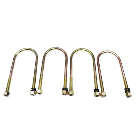 Rear U Bolt Kit With Mounting Hardware For Pajero Montero V32 L200 K64 K74 K75 1990 Through 2004 Built To Last Heavy Duty Leaf Spring Suspension Replacement For Secure Axle; 4 steel U-bolts