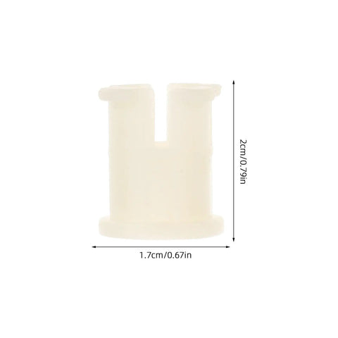 Thirty Piece White Plastic Furniture Caster Socket Inserts Solid Grip Straight Up Smooth Rolling Chair Wheel Adapters Zero Wobble Office Desk Leg Protectors Easy Peasy Repair Set For Rolling Chairs