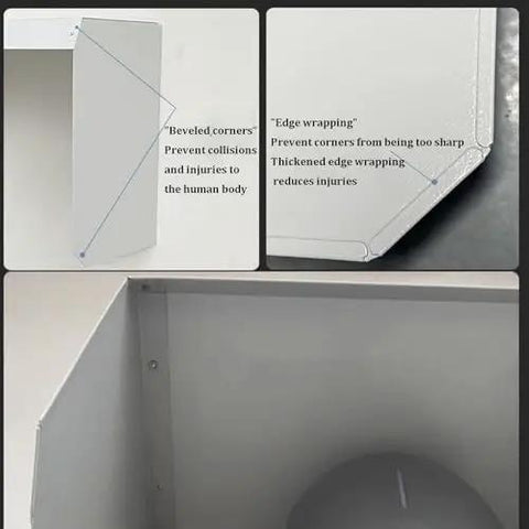 Tough As Nails Metal Awning For Ev Chargers And Security Cameras All Weather Roof Cover with beveled corners for safety.