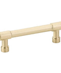 Emtek Jasper Pull Cabinet Handle Available In Seven Sizes And Six Finishes Center To Center Three And A Half Inch Satin Brass US4 Model 86686US4