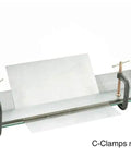 30 Inch Manual Sheet Metal Brake With Dual C Clamps Portable Steel Bender For Easy 0 To 90 Degree Bends Lightweight Gray Frame