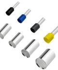 Close-up of All In One Wire Ferrule Kit With Crimp Terminals And Self Adjustable Ratchet Tool, 440 Pcs, 8 Sizes From AWG16 To AWG2 Zero