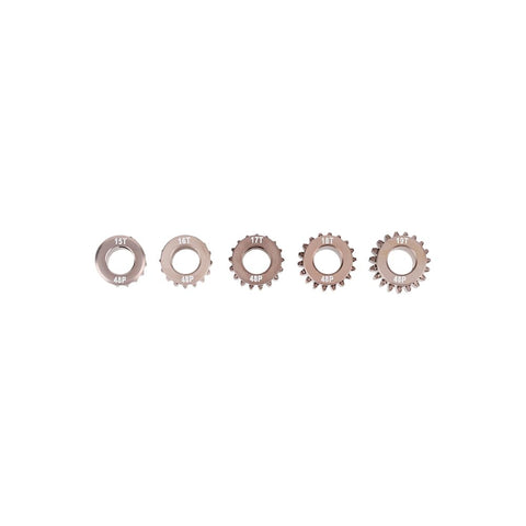 48DP Pinion Gear Set For 1 By 10 RC Cars 5mm Shaft 15T 16T 17T 18T 19T Teeth Premium 7075 Aluminum Alloy Durable Beefed Up Torque And Speed For Track Ready Performance