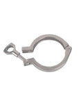 SENFUID 2.5-inch sanitary tri-clamp clamp, 304 stainless steel, heavy-duty, single pack, angled front view