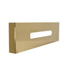 Knockout Polished Brass Tip Toe Bathtub Drain Stopper Kit Features Linear Overflow Faceplate sleek polished brass finish