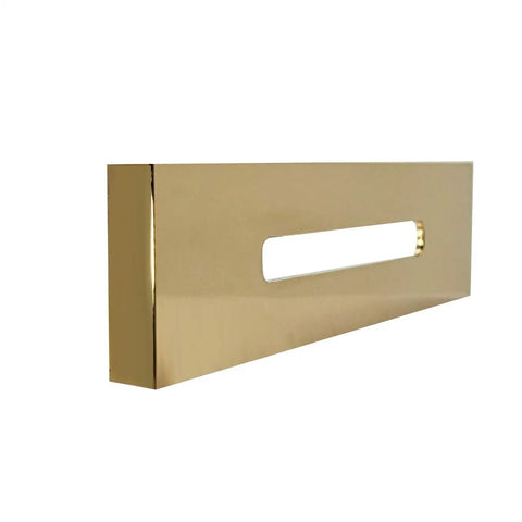 Knockout Polished Brass Tip Toe Bathtub Drain Stopper Kit Features Linear Overflow Faceplate sleek polished brass finish