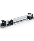 Aluminum router table dovetail joinery jig for smooth, stable, repeatable dovetail cuts on fine woodworking projects.
