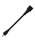 Plug Adapter Cable 14AWG 1-Foot NEMA 5-15P To 5-20R Converter UL Listed 15A 125V Household Power Cord heavy duty with black wire