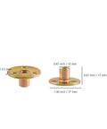 Dimensions of 1/4-20 Brad Hole Tee Nut For Wood Furniture, 3-Hole Iron Plate T Nut With Zinc Plated Carbon Steel Round Base
