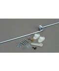 Straight Steerable Nose Gear For RC Aircraft, Shock Absorbing Five Thirty Second Inch Wire, Includes Nylon Nose Gear Blocks, Steering Arm And All Hardware displayed