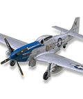 One Seventy Two Scale Dope P Fifty One D Mustang Model Kit With Detailed Panel Lines Ready To Assemble Static Display Aircraft side view