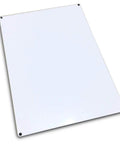Dope Pearl White Aluminum Sublimation Blanks 200x300x0.65mm With 4 Drilled Holes Nameplates For Heat Transfer Press UV Printing 5 Pack