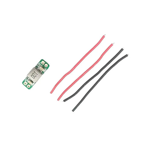 3A 5-30V VTX LC Filter Module For FPV Racing Drone VTX Transmitter, Dual Pack, circuit board with red and black wires