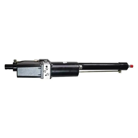 Pro Grade DC Hydraulic Linear Actuator With Smooth Stroke For Heavy Equipment And Garage Tools Solid Steel Pushrod side view