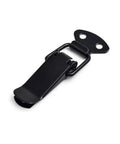 Built Tough Heavy Duty Steel Spring Loaded Toggle Latch Set for Cabinets and Wooden Boxes Black Catch Clamp Clips with Screws 4 Pcs
