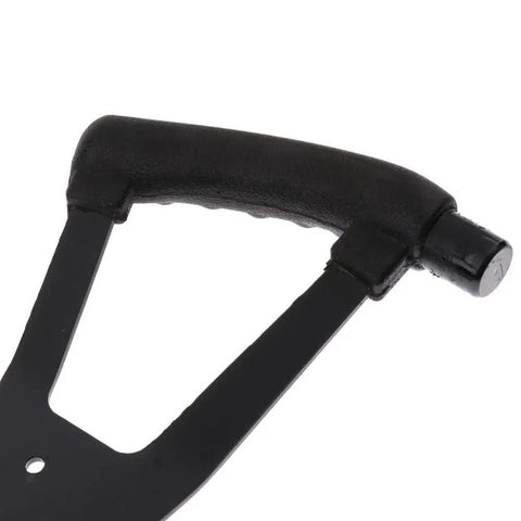 Close-up of Butterfly Steering Wheel for Go Karts, Durable Iron Sport Kart Replacement, Ergonomic Grip, Smooth Finish