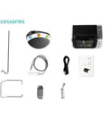 Sick Dental Implant Motor Rotary Handpiece Kit accessories including foot pedal, cables, manual, and tools on a white background.